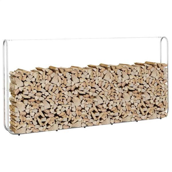 vidaXL Le&ntilde;ero acero galvanizado 300x25x150 cm