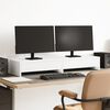 vidaXL Soporte para monitor con cajones blanco 100x27x15 cm madera de ingeniería