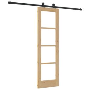 vidaXL Puerta Corredera ORKDAL Natural 61 x 198,5 cm