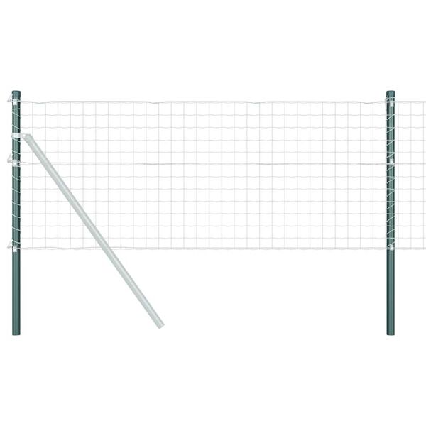 vidaXL Postes de cerca 12 pcs Verde 70 cm