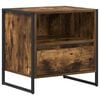 vidaXL Mesa de Noche Roble Humo 50 x 39,5 x 50 cm Madera contrachapada
