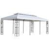 vidaXL Lona para cenador Blanco 300 x 600 cm Poli&eacute;ster