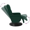 vidaXL Sill&oacute;n reclinable masaje con reposapi&eacute;s terciopelo verde oscuro