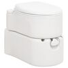 vidaXL Inodoro de camping integrado HDPE y esmalte blanco 24+17 L
