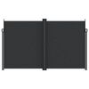 vidaXL Toldo lateral retr&aacute;ctil negro 200x1200 cm