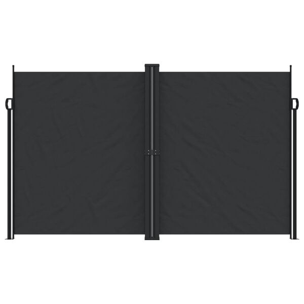 vidaXL Toldo lateral retr&aacute;ctil negro 200x1200 cm