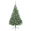 vidaXL &Aacute;rbol de Navidad Artificial Preiluminado Verde 210 cm PVC