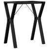 vidaXL Patas de mesa de comedor estructura Y acero 60x40x73 cm
