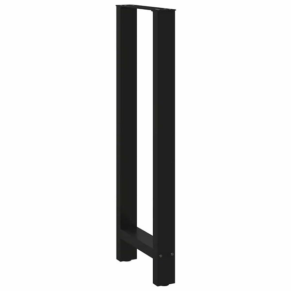 vidaXL Patas para mesa de bar negras (2 unidades, 50 x 110-111 cm, acero)
