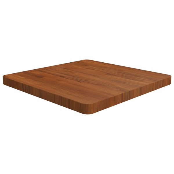 vidaXL Tablero de mesa cuadrada madera roble marr&oacute;n oscuro 60x60x4 cm