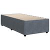 vidaXL Cama box spring con colch&oacute;n terciopelo gris oscuro 80x200 cm
