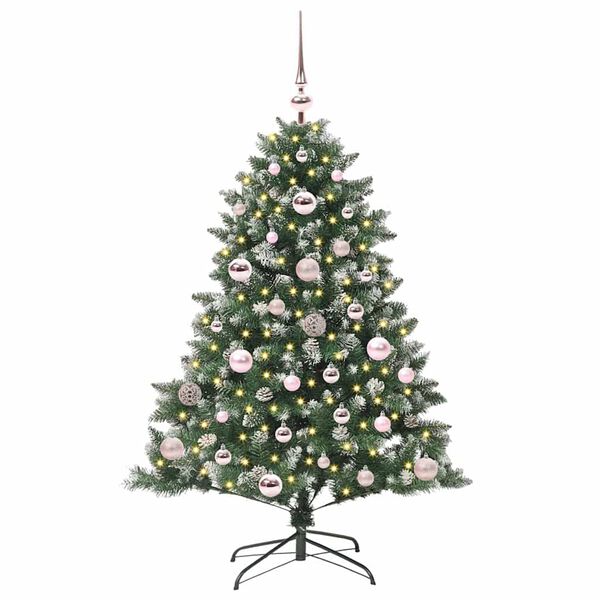 vidaXL &Aacute;rbol de Navidad artificial Verde 120 cm PVC, Pl&aacute;stico y Acero
