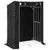 vidaXL Le&ntilde;ero con protector de lluvia 150x80x200 cm acero galvanizado