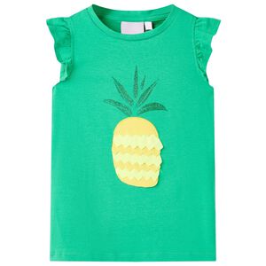 Camiseta infantil verde 116