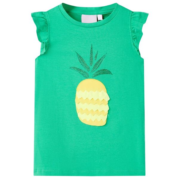 Camiseta infantil verde 116