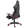 vidaXL Silla gaming giratoria PVC rojo