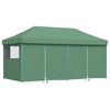 vidaXL Carpa de Fiesta Verde 292 x 580 x 315 cm Tela Oxford