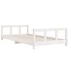 vidaXL Estructura de cama para niños madera de pino blanco 90x200 cm
