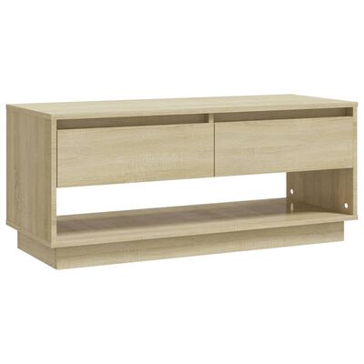 vidaXL Mueble para TV madera contrachapada roble Sonoma 102x41x44 cm