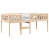 vidaXL Cama para ni&ntilde;os sin colch&oacute;n madera maciza de pino 75x190 cm