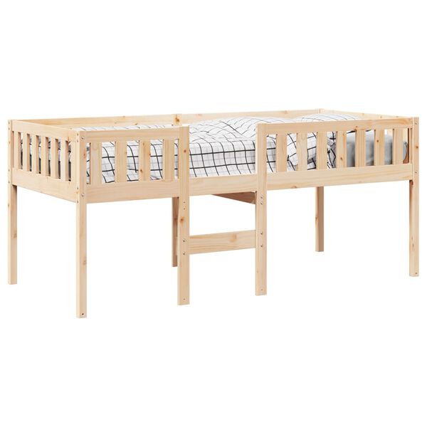 vidaXL Cama para ni&ntilde;os sin colch&oacute;n madera maciza de pino 75x190 cm
