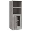 vidaXL Aparador alto madera contrachapada gris Sonoma 36x35,5x103,5 cm
