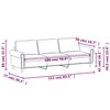 vidaXL Sofá de 3 plazas terciopelo rosa 180 cm