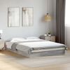 vidaXL Estructura de cama madera de ingenier&iacute;a gris Sonoma 135x190 cm