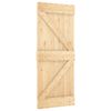vidaXL Puerta NARVIK Natural 85 x 210 cm Madera de Pino S&oacute;lido