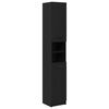 vidaXL Mueble de Cuarto de Ba&ntilde;o Roble negro 32 x 34 x 188,5 cm
