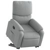 vidaXL Sillón eléctrico reclinable elevable de tela gris claro