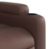 vidaXL Sill&oacute;n de masaje reclinable cuero sint&eacute;tico marr&oacute;n