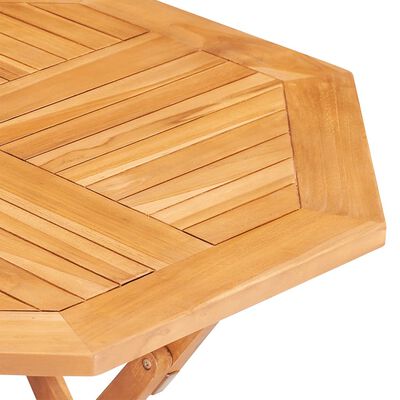 vidaXL Mesa de jardín plegable madera de teca maciza 85x85x76 cm