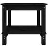 vidaXL Mesa de centro de madera maciza de pino negra 50x50x45 cm