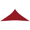 vidaXL Toldo de vela triangular tela Oxford rojo 6x6x6 m