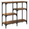 vidaXL Mesa Consola Madera envejecida 80 x 29 x 75 cm
