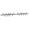 vidaXL Kit de herrajes para puertas correderas acero negro 400 cm