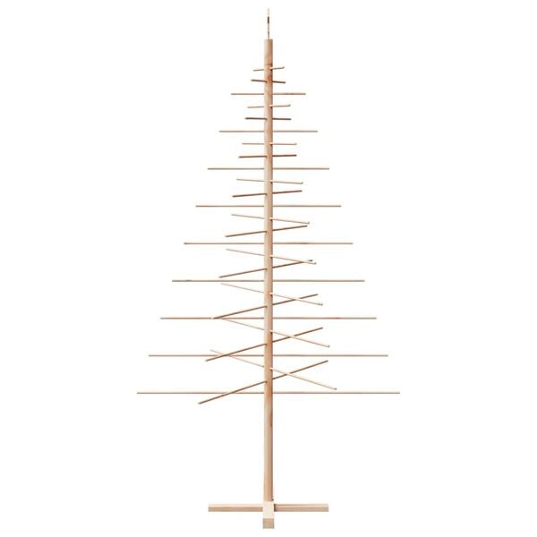 vidaXL Árbol de Navidad de madera de adorno madera maciza pino 210 cm