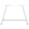 vidaXL Patas para mesa de centro en forma de A (2 unidades), color blanco, 70 x (42-43) cm, acero