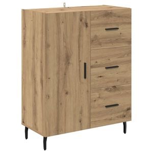 vidaXL Vitrina Roble artisan 69,5 x 34 x 90 cm