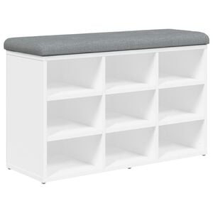 vidaXL Zapatero blanco 82x32x50 cm madera de ingenier&iacute;a