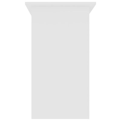 vidaXL Escritorio de madera contrachapada blanco 80x45x74 cm