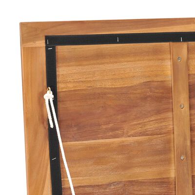 vidaXL Caja de almacenaje de jardín madera maciza de teca 150x50x58 cm