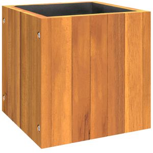 vidaXL Jardinera de madera maciza de acacia 25x25x25 cm