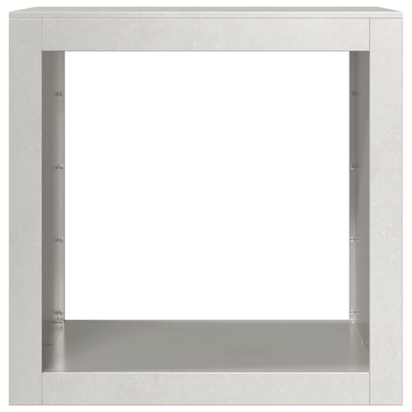 vidaXL Leñero de acero inoxidable 60x40x60 cm