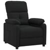 vidaXL Sillón reclinable de tela negro
