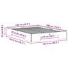 vidaXL Estructura de cama Marrón 140 x 190 cm Madera maciza de pino