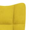 vidaXL Sillón de relax de terciopelo amarillo mostaza
