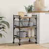 vidaXL Carro de Cocina Roble artesanal 50 x 35 x 75.5 cm
