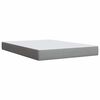 vidaXL Cama box spring con colch&oacute;n tela gris claro 140x200 cm
